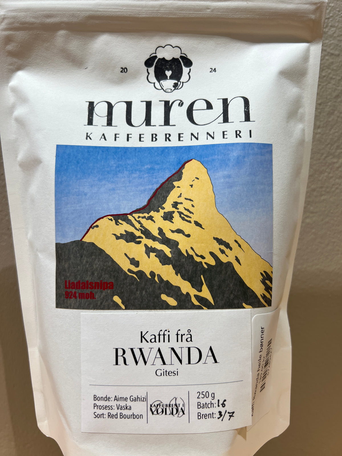 Kaffi Rwanda heile bønner