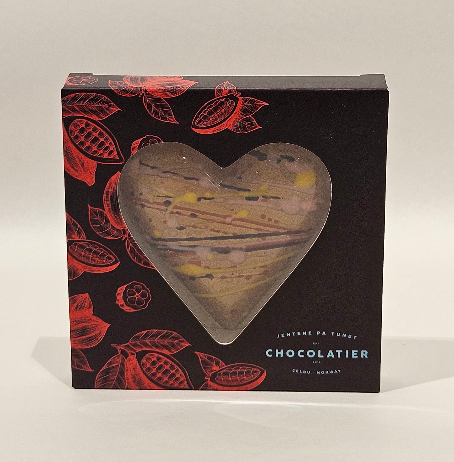 Sjokoladehjerte fylt med Hasselknas