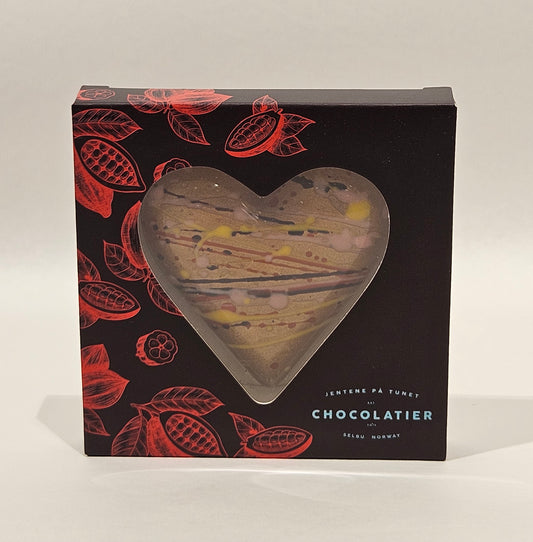 Sjokoladehjerte fylt med Hasselknas