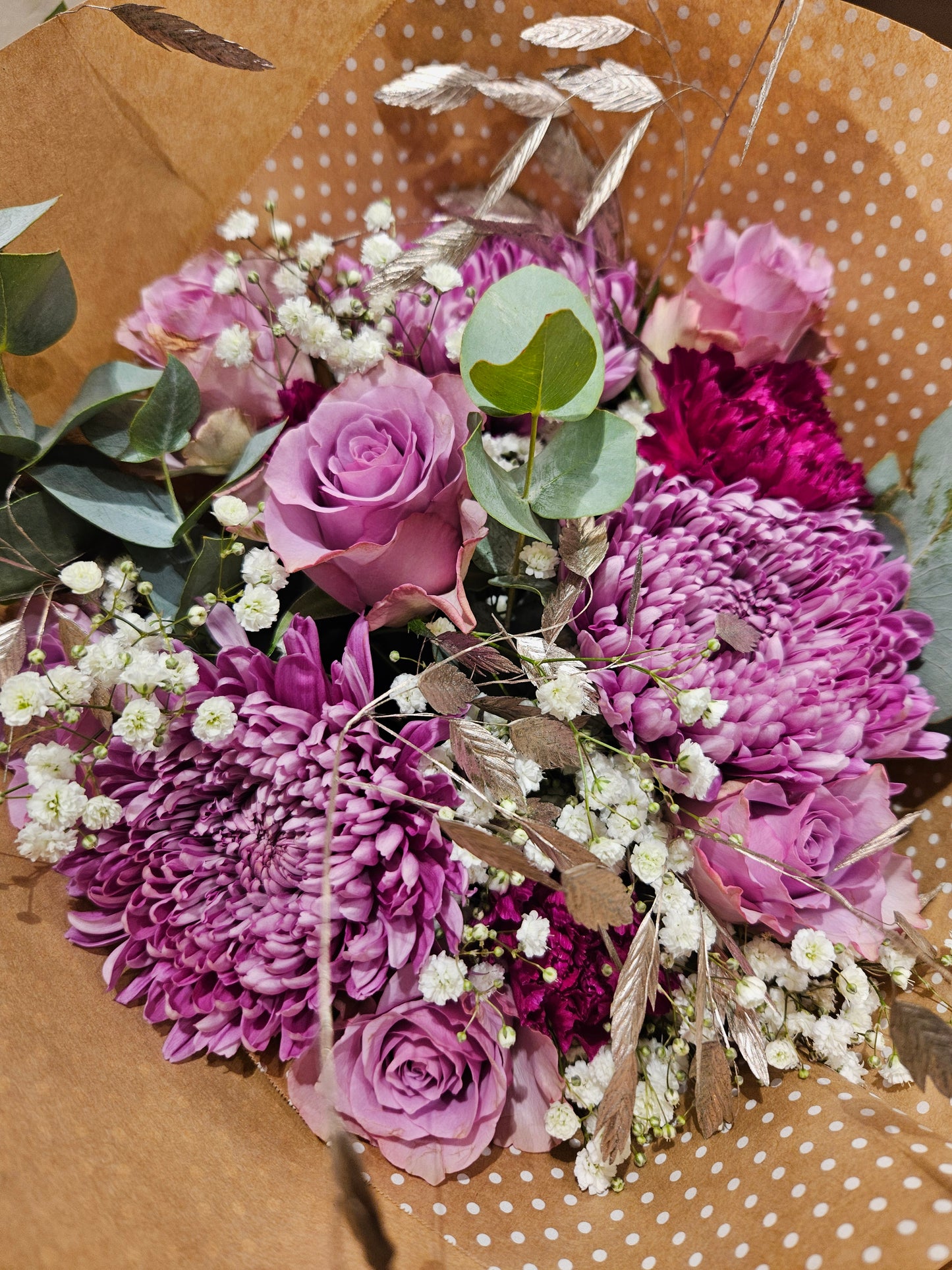 Lilla mix bukett