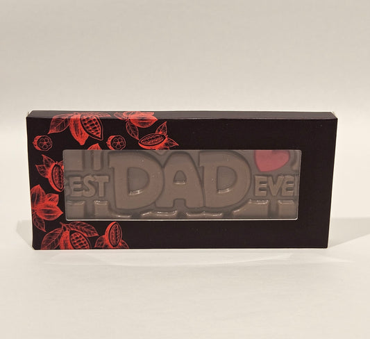 Sjokoladeplate med tekst - Best dad ever