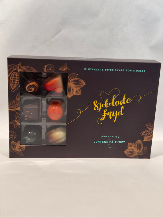 Gaveeske 15 biter Sjokoladefryd