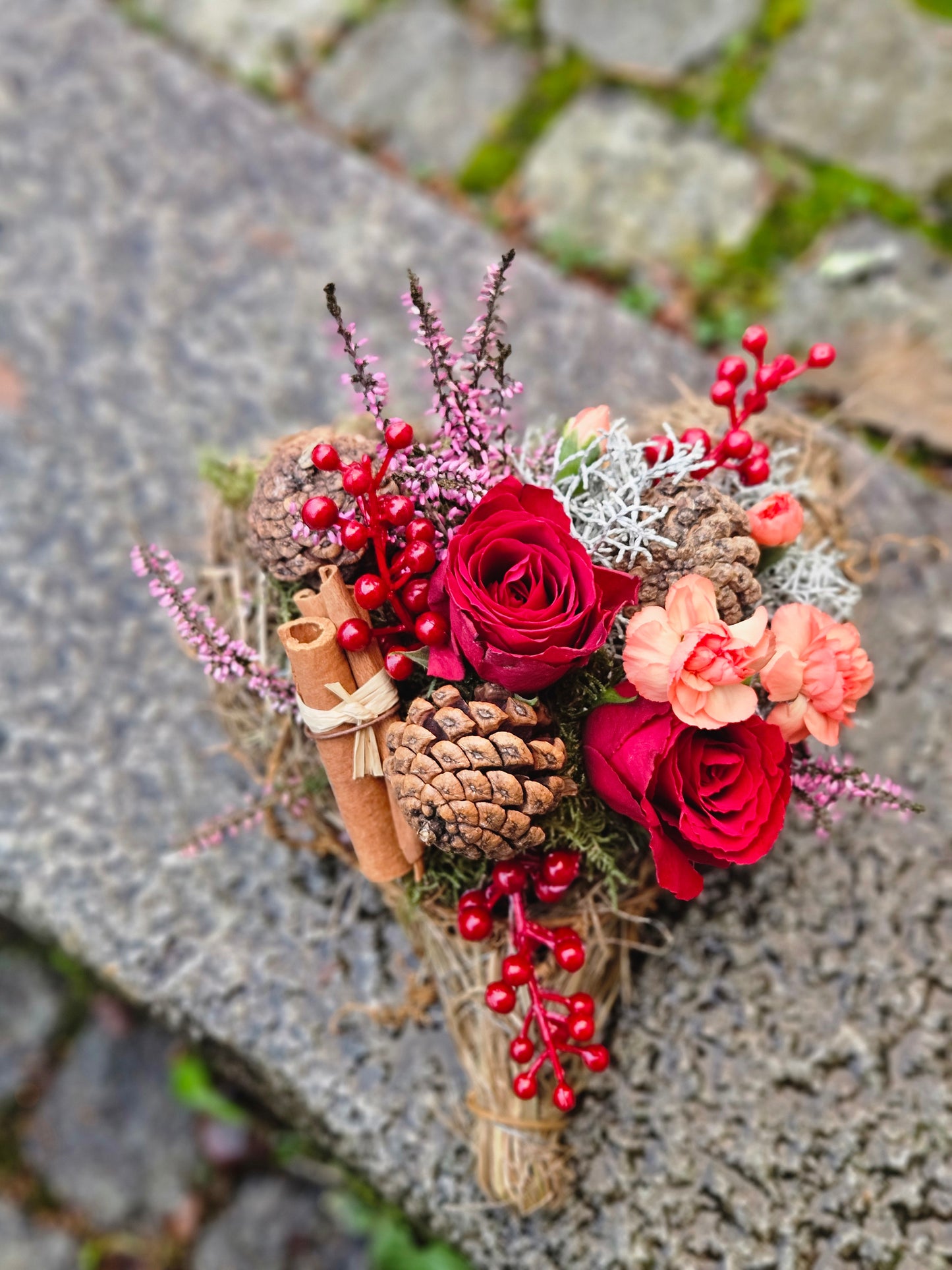 Gravpynt hjerte stor