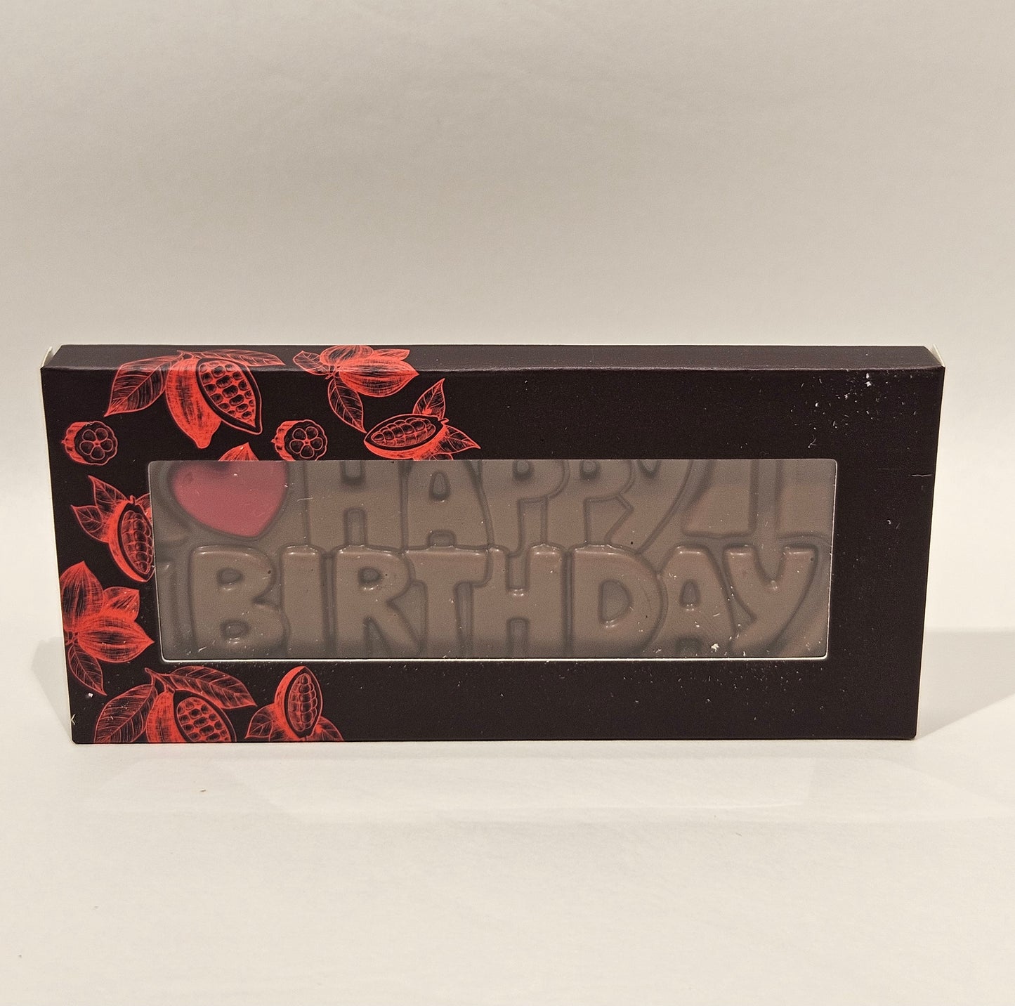 Sjokoladeplate med tekst - Happy Birthday