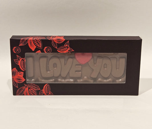 Sjokoladeplate med tekst - I love you